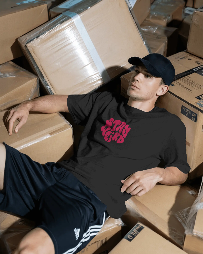 Stay Weird Oversized Tee