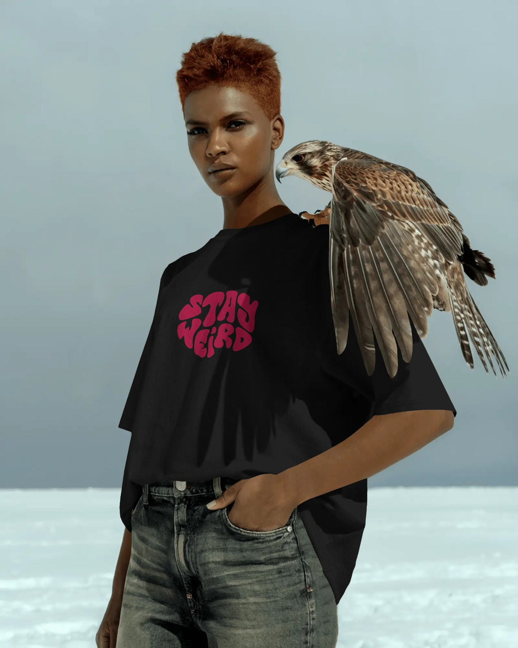 Stay Weird Oversized Tee