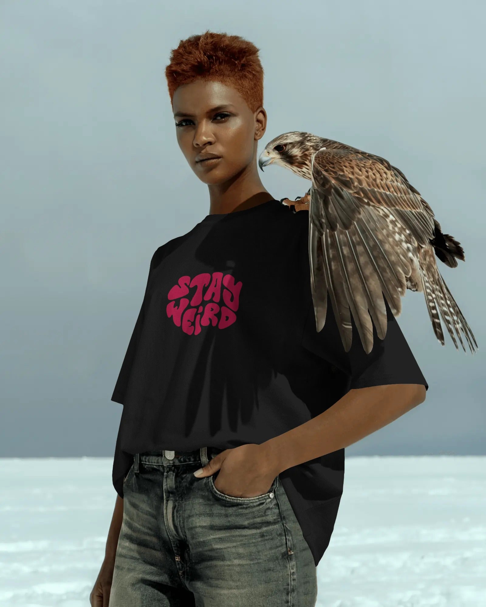 Stay Weird Oversized Tee