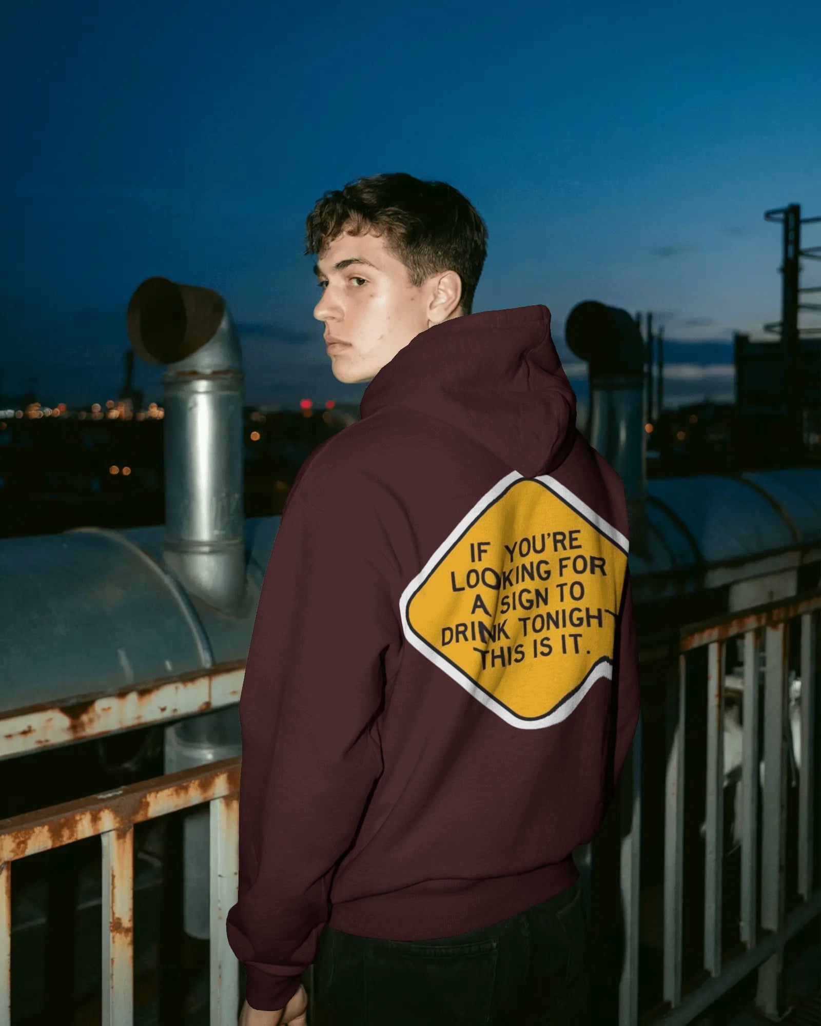 Alcoholic Oversized Hoodie